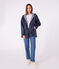 Korte regenjas voor dames blauw SMOKING