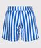 Gestreepte zwemshort voor kinderen blauw/wit