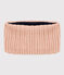 Snood en tricot doublé en polaire bébé/enfant garçon-fille rose SALINE