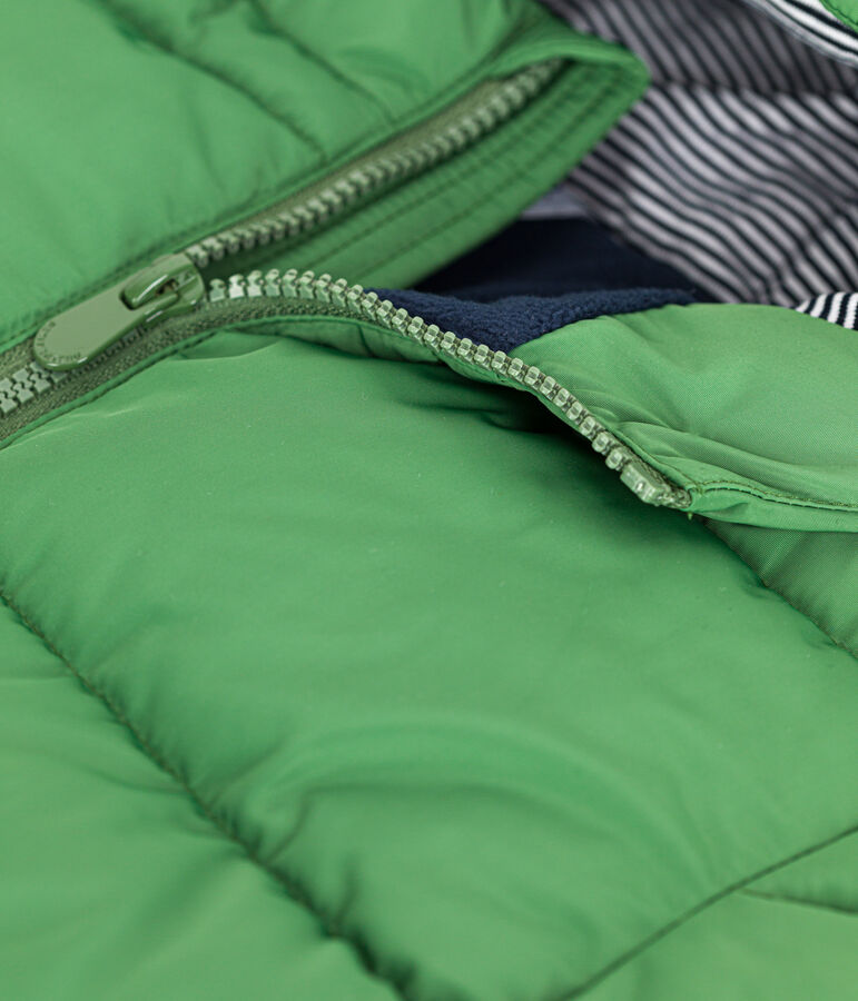 Donsjas voor jongens/meisjes groen PALMERAIE