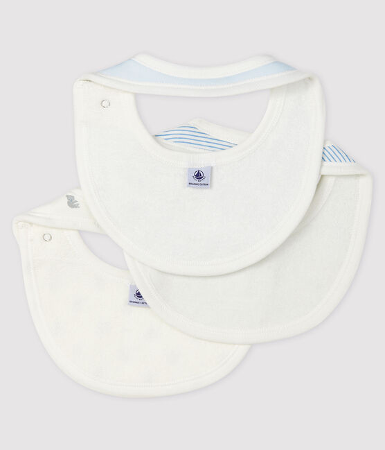 Lot de 3 bavoirs bébé en côte variante 2