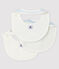 Lot de 3 bavoirs bébé en côte variante 2