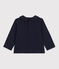 Katoenen bloesje met lange mouwen voor baby's blauw SMOKING