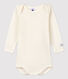 Body manches longues bébé en laine et coton