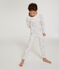 Pyjama meisje van tubic wit MARSHMALLOW/wit MULTICO