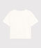 LE BOXY, T-shirt voor dames in katoen  wit MARSHMALLOW