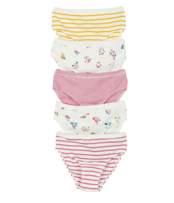 Set van 5 meisjesslips variante 1
