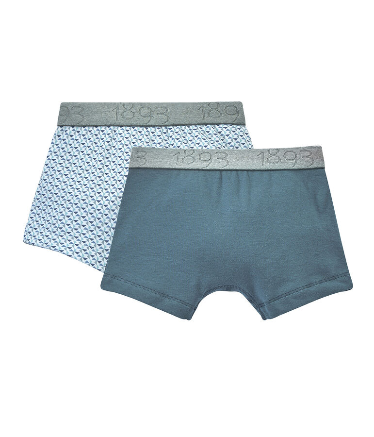Lot de 2 boxers gar&ccedil;on blanc LOT
