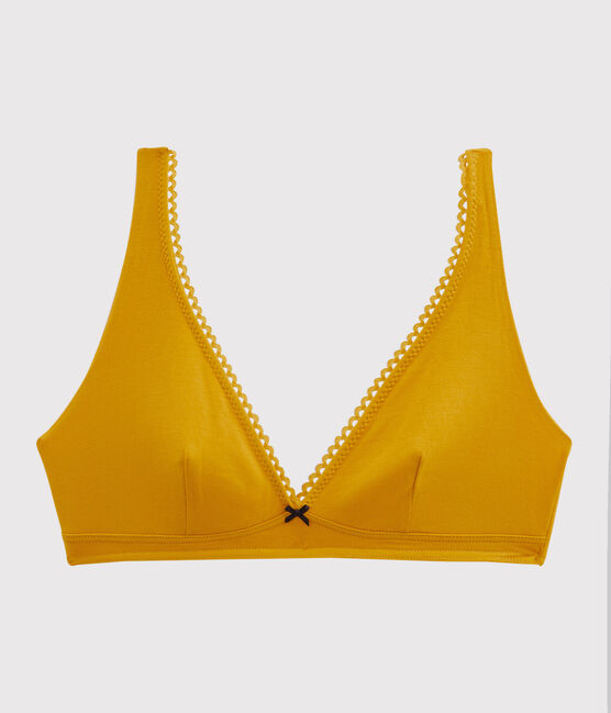 Soutien-gorge triangle femme jaune BOUDOR