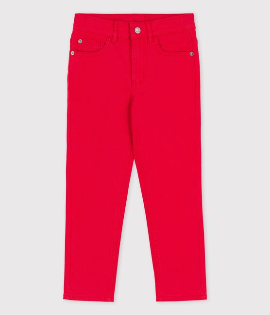 Pantalon en denim enfant garçon rouge PEPS