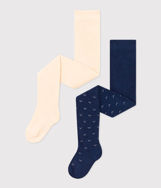 Lot de 2 paires de collants bébé en coton variante 2