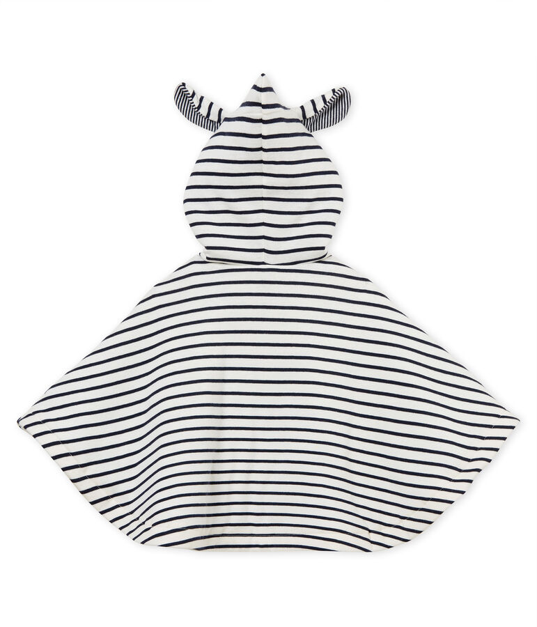 Iconische uniseks babycape wit MARSHMALLOW/blauw SMOKING