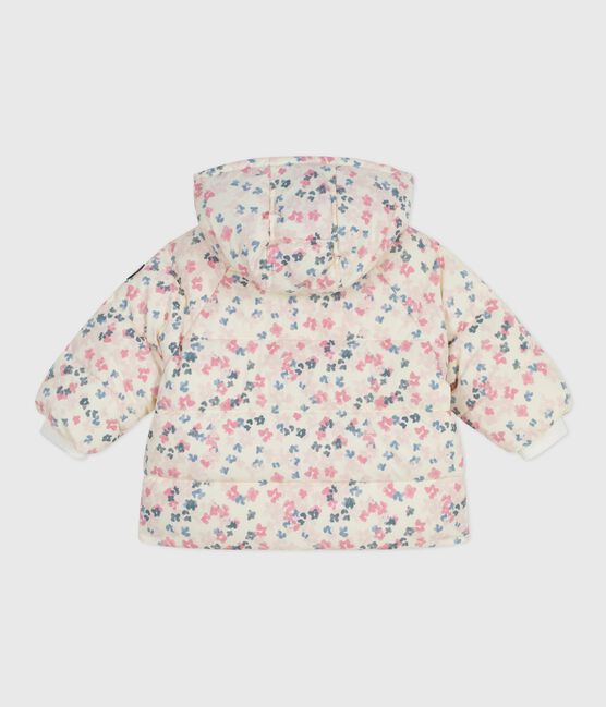 Donsjack met bloemenprint voor baby's MILK/ MULTICO