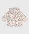 Donsjack met bloemenprint voor baby's MILK/ MULTICO