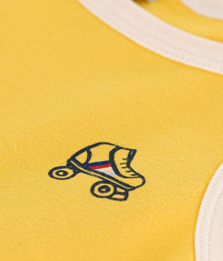 Katoenen jurk zonder mouwen voor meisjes geel NECTAR/ AVALANCHE