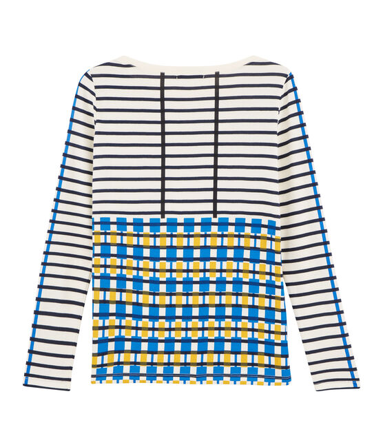 Marineshirt voor dames beige COQUILLE/blauw SMOKING