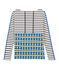 Marineshirt voor dames beige COQUILLE/blauw SMOKING