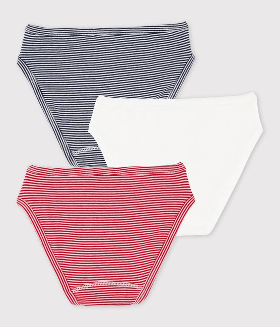 Lot de 3 culottes à rayures petite fille variante 1