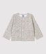 Cardigan molleton bébé.