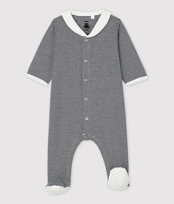 Dors Bien A Rayures Col Vareuse Bebe En Coton Biologique Smoking Marshmallow Petit Bateau Dors Bien A Rayures Col Vareuse Bebe En Coton Biologique Smoking Marshmallow Petit Bateau