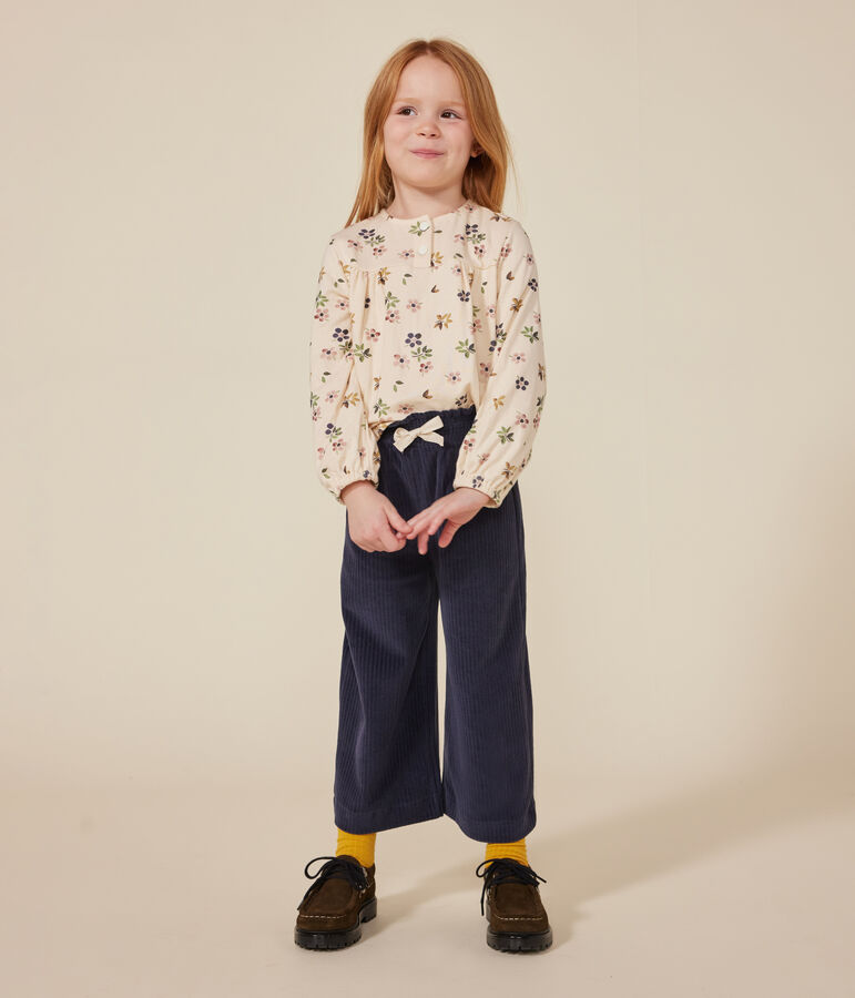 Bloesje met lange mouw van tubic voor meisjes wit AVALANCHE/ MULTICO