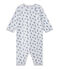 Dors bien sans pieds bébé garçon en tubique blanc ECUME/blanc MULTICO