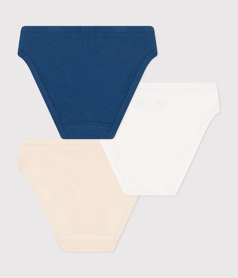 Lot de 3 culottes en coton enfant multicouleur