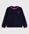 Effen katoenen sweatshirt voor dames blauw SMOKING