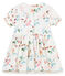Robe manches courtes imprimée bébé fille blanc MARSHMALLOW/blanc MULTICO