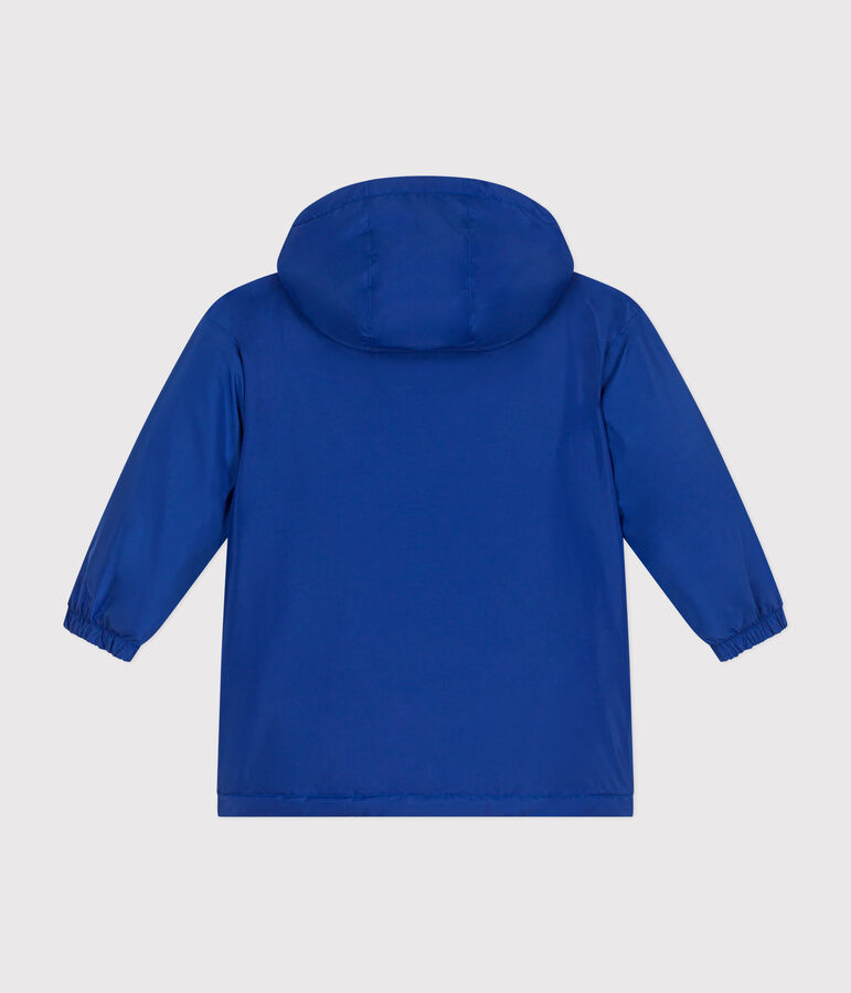 Warm windjack voor jongens blauw