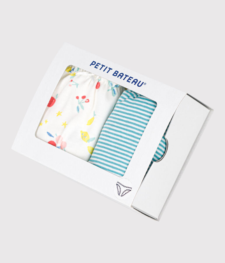 Lot de 2 culottes froufrou en coton femme multicouleur