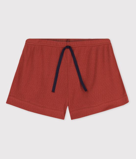 Short en coton ajouré Femme marron OMBRIE