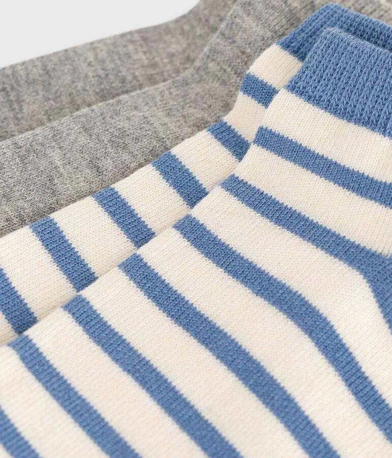 2 paar katoenen sokken voor meisjes met logo multicouleur