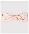 Bandeau cheveux fleuri en molleton bébé fille rose FLEUR/blanc MULTICO