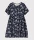 Robe manches courtes en tubique enfant fille
