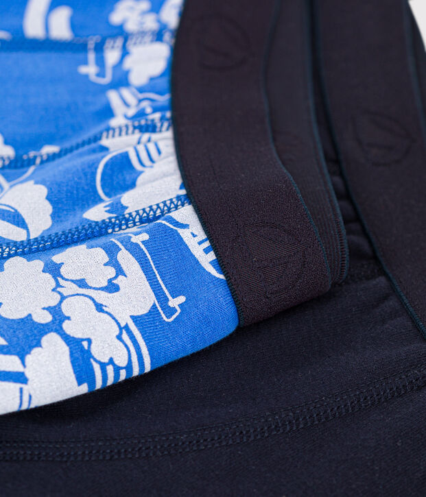 Set met twee boxershorts van katoen voor kinderen multicouleur