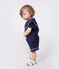 Tweedelig katoenen babysetje met marinedetails blauw SMOKING