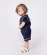 Tweedelig katoenen babysetje met marinedetails