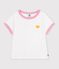 Tee-shirt enfant manches courtes uni blanc