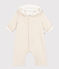 Combinaison longue ouatinée à capuche en coton bébé beige MONTELIMAR CHINE