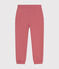 Fleece joggingbroek voor meisjes roze ROSEWOOD