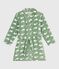 Robe de chambre enfant en polaire imprimé SAULE/ MARSHMALLOW