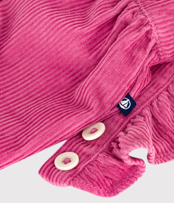 Effen babysalopette van corduroy en ruches en lange pijpen BOUDOIR