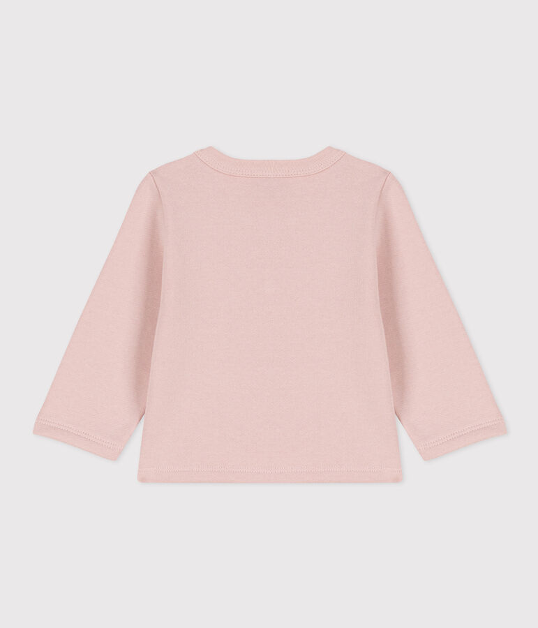 Molton babycardigan roze