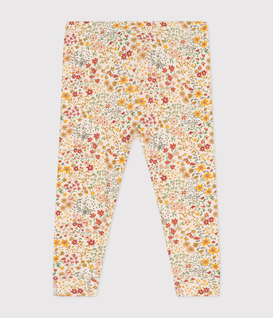 Katoenen legging voor baby's wit AVALANCHE/ MULTICO