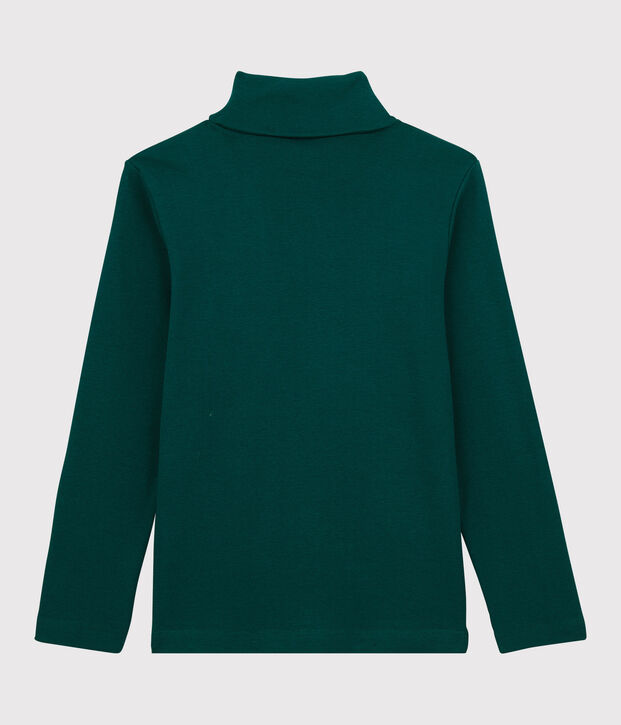 Sous-pull en coton enfant fille / gar&ccedil;on vert