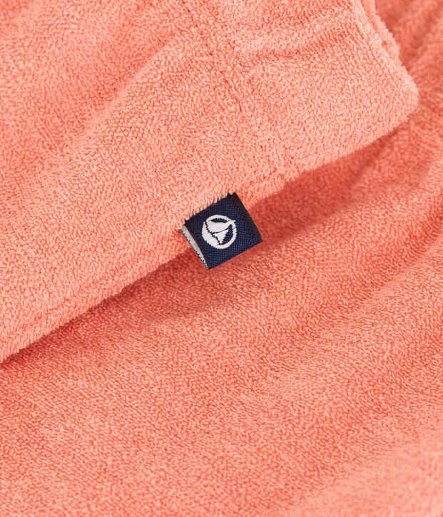 Babyshort van katoenen badstof oranje