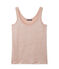 Débardeur femme en lin laqué rose ROSE/gris ARGENT