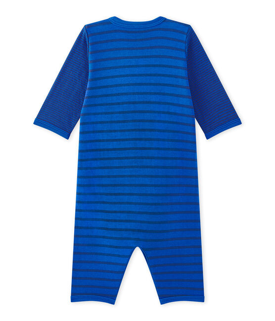 Pyjama zonder voetjes voor babyjongens blauw PERSE/blauw CHALOUPE