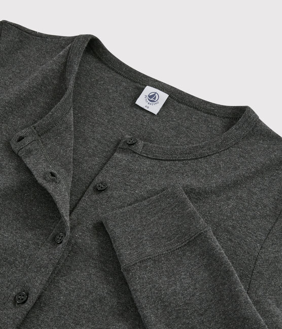 Iconisch katoenen Dames cardigan grijs CITY CHINE